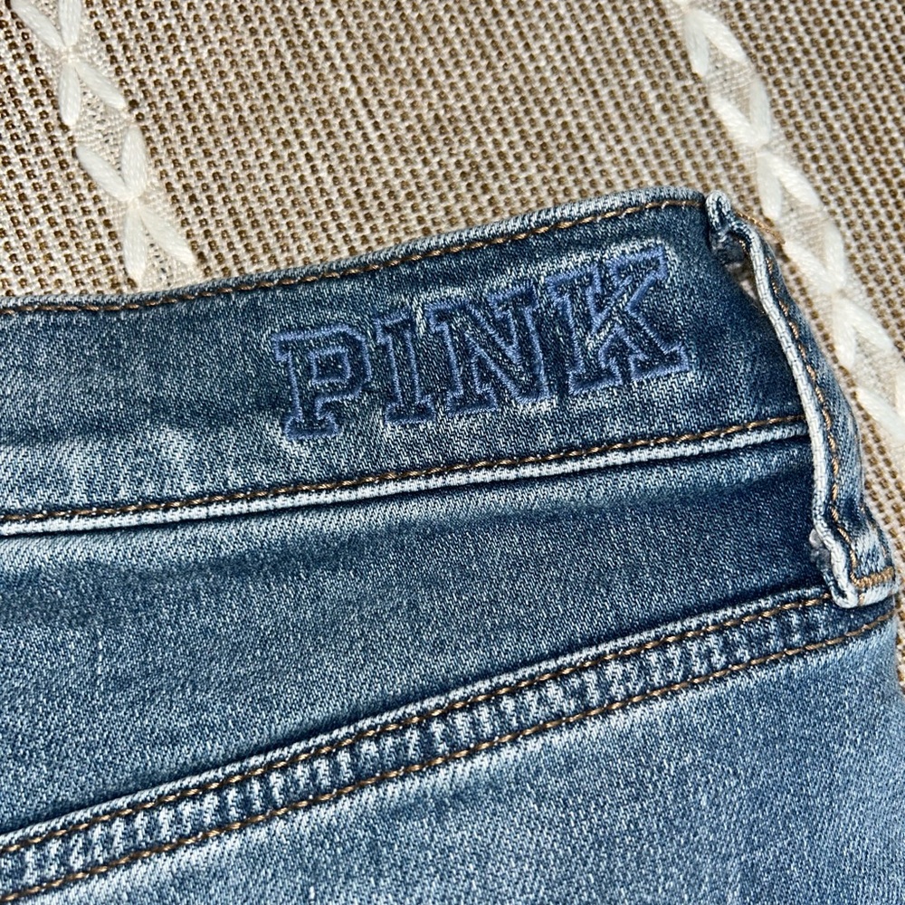 PINK high waisted jean shorts - Picture 6 of 6